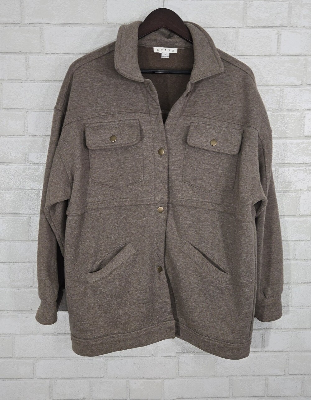 HYFVE brown button-up‎ shacket